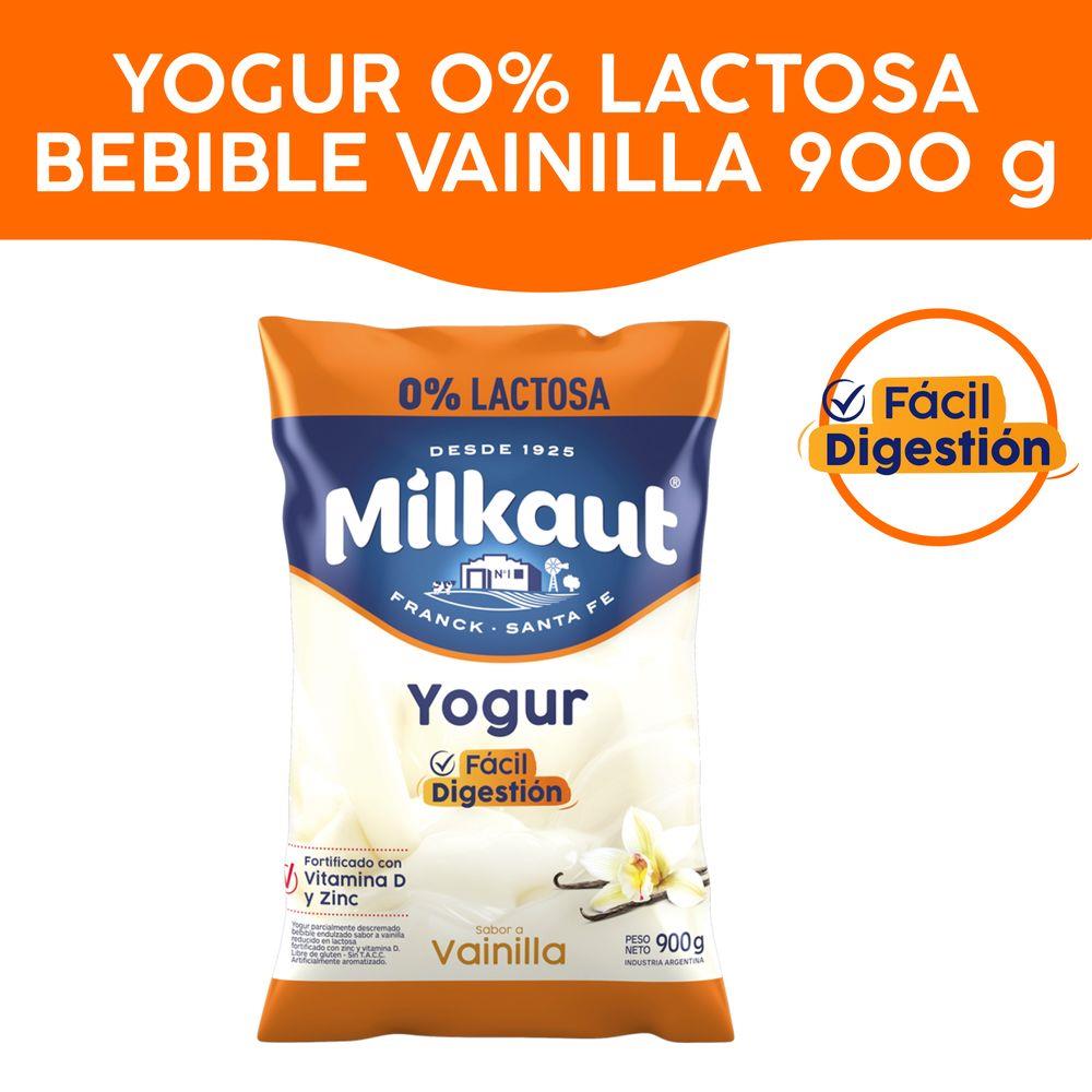 YOGUR MILKAUT SB VAINILLA 0%LACTOSA 900G