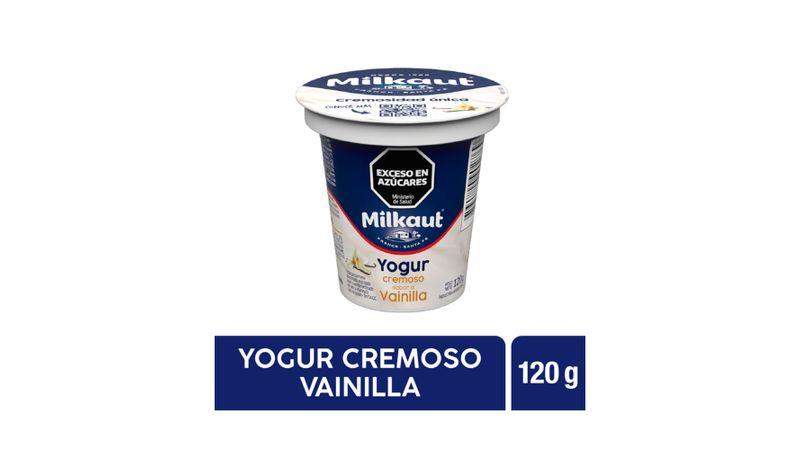 YOGUR MILKAUT CREMOSO VAINILLA 120G,