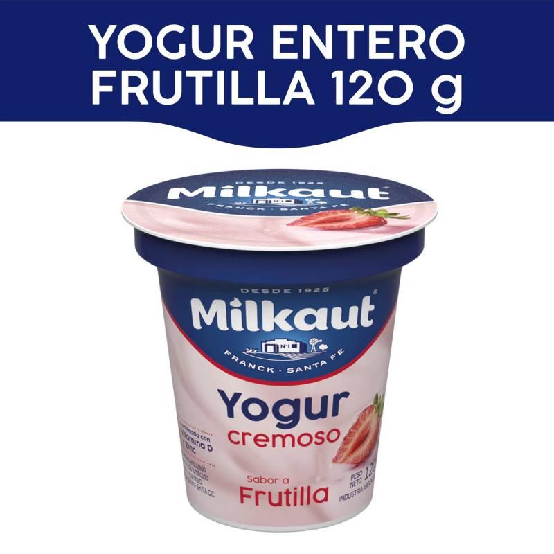 YOGUR MILKAUT CREMOSO FRUTILLA 120G,