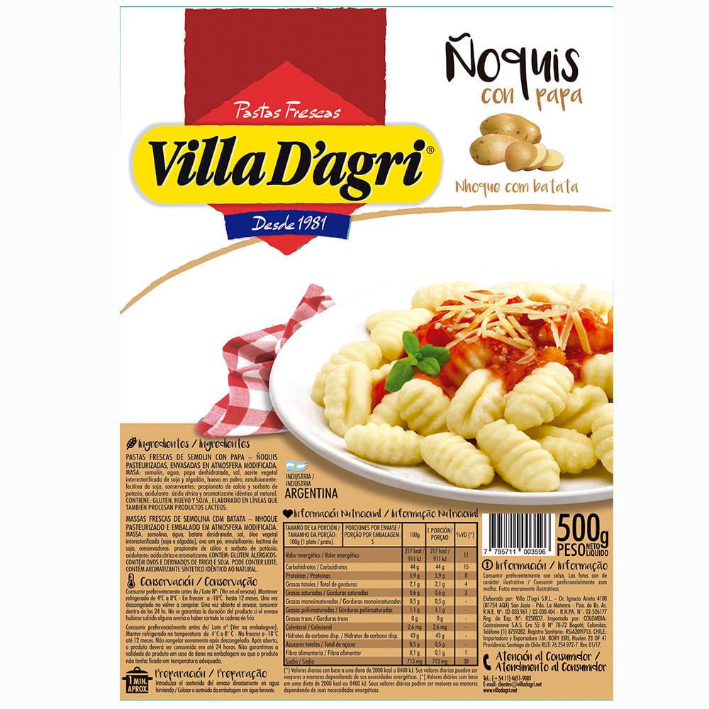 VILLA DAGRI ÑOQUIS C/PAPA 500G