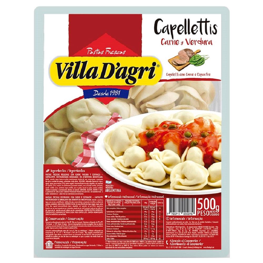 CAPELLETINIS CARNE VERDURAS X 500G