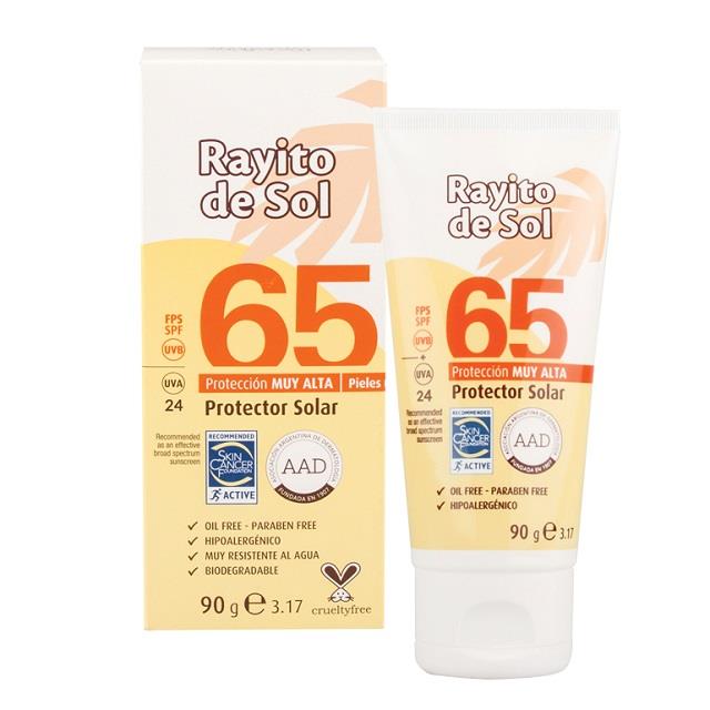 RAYITO DE SOL PROTECTOR SOLAR FPS 65 90G