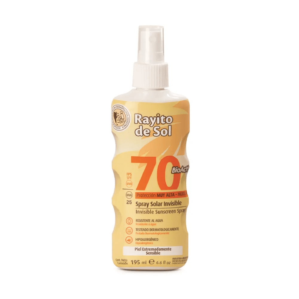 RAYITO DE SOL SPRAY SOLAR INVISIBLE FPS 70 195ML