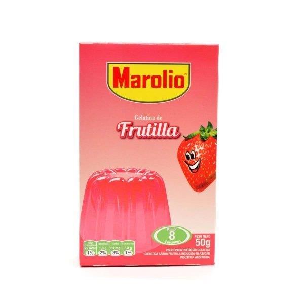 GELATINA MAROLIO FRUTILLA X 50 GRS