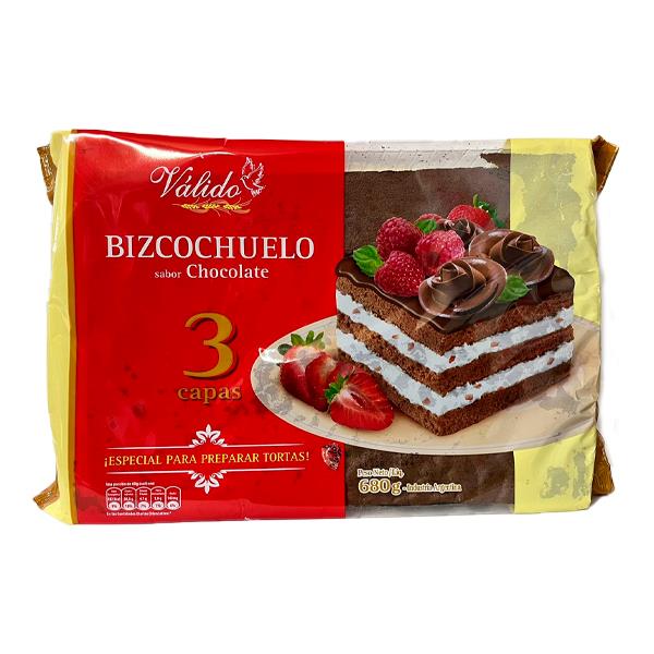 VALIDO BIZCOCHUELO CHOCOLATE 3C X680GRS