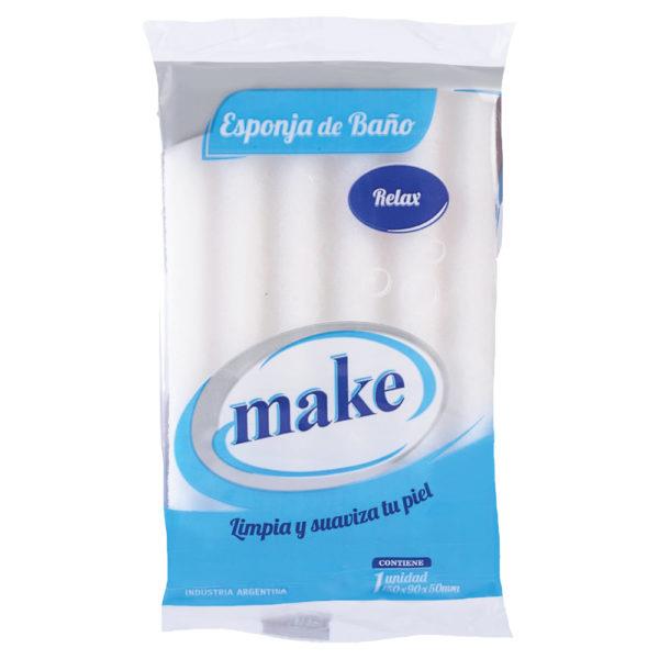 ESPONJA DE BAÑO 15X9X5 CM. MAKE