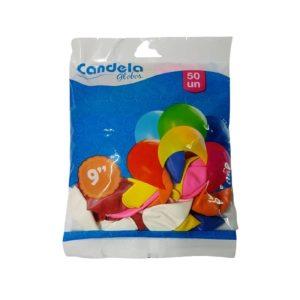 CANDELA GLOBOS LISO SURTIDOS 9"