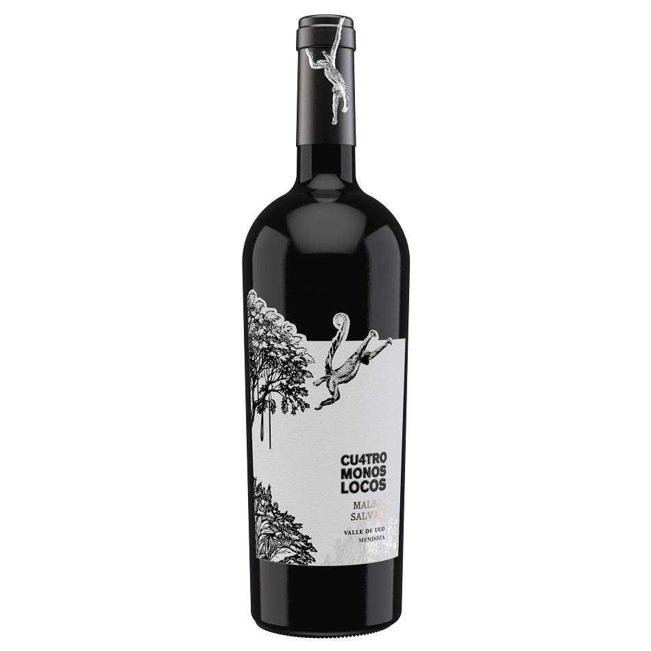 VINO CU4TRO MONOS LOCOS MALBEC SALVAJE