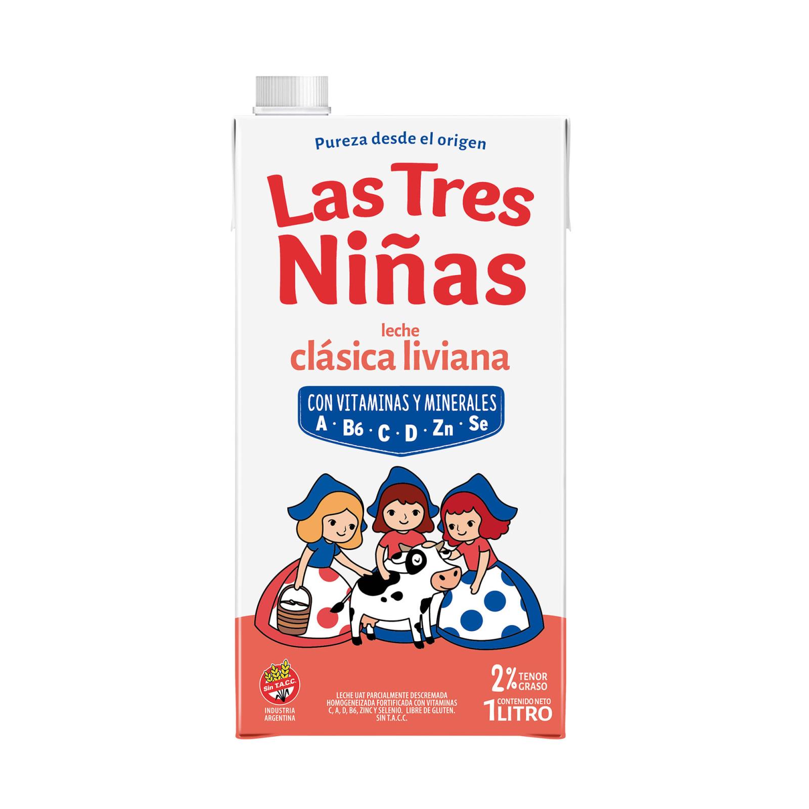 LECHE LAS TRES NIÑAS CLAS. LIVIANA 1L