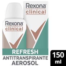 REXONA CLINICAL  MUJER ANT.  REFRESH 96H AEROSOL 150ML