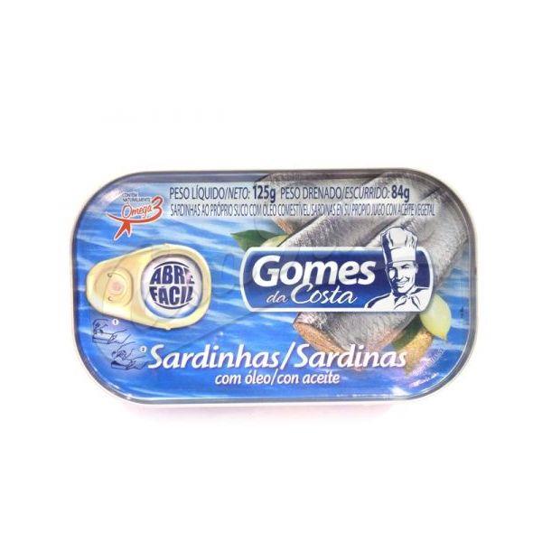 GOMES DA COSTA SARDINAS AL ACEITE 125G,