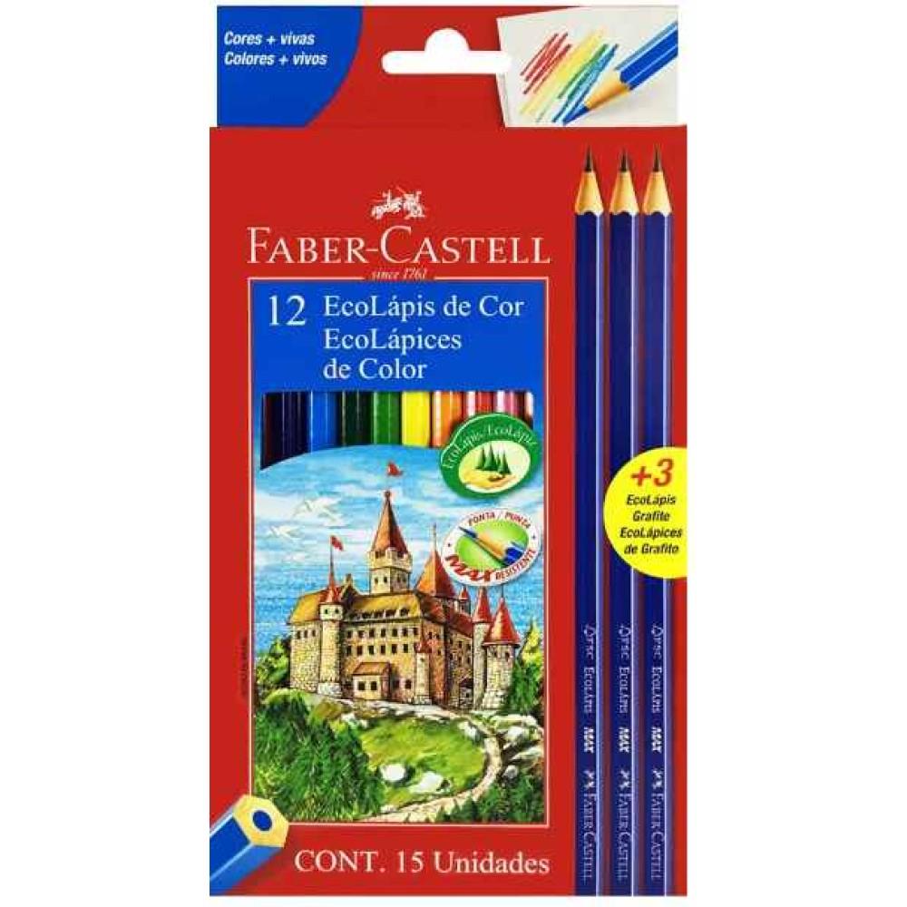 LAP. COLORES FABER-CASTELL 12U. LARGOS