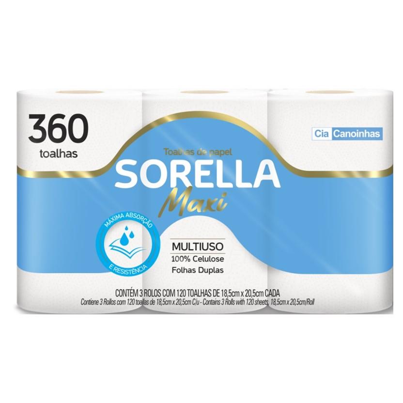 ROLLOS DE COCINA SORELLA MAXI 360 TOALHAS