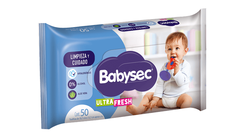 TOHALLITAS HUMEDAS BABYSEC ULTRA X50UD