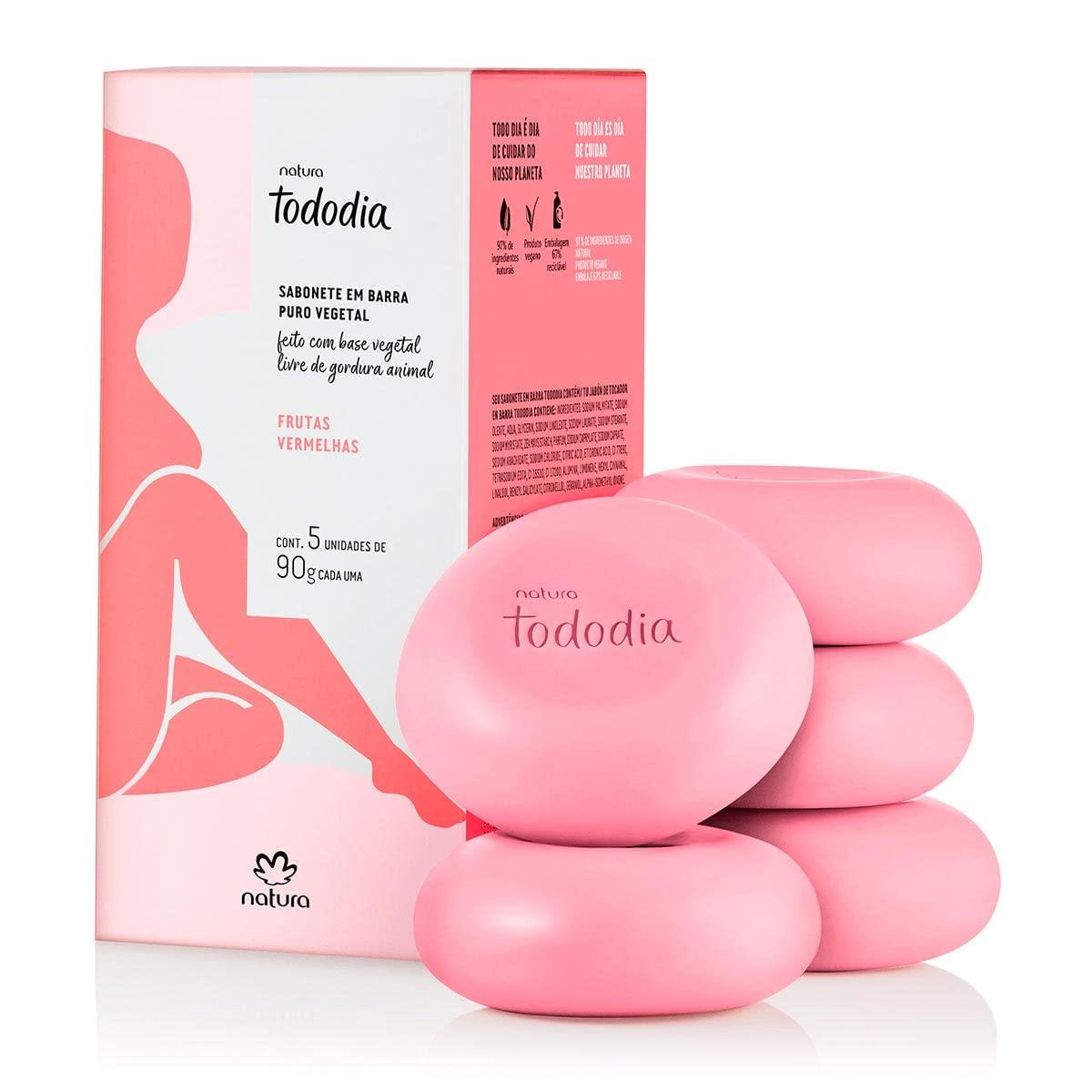 NATURA JABON FRUTOS ROJAS 5X90G