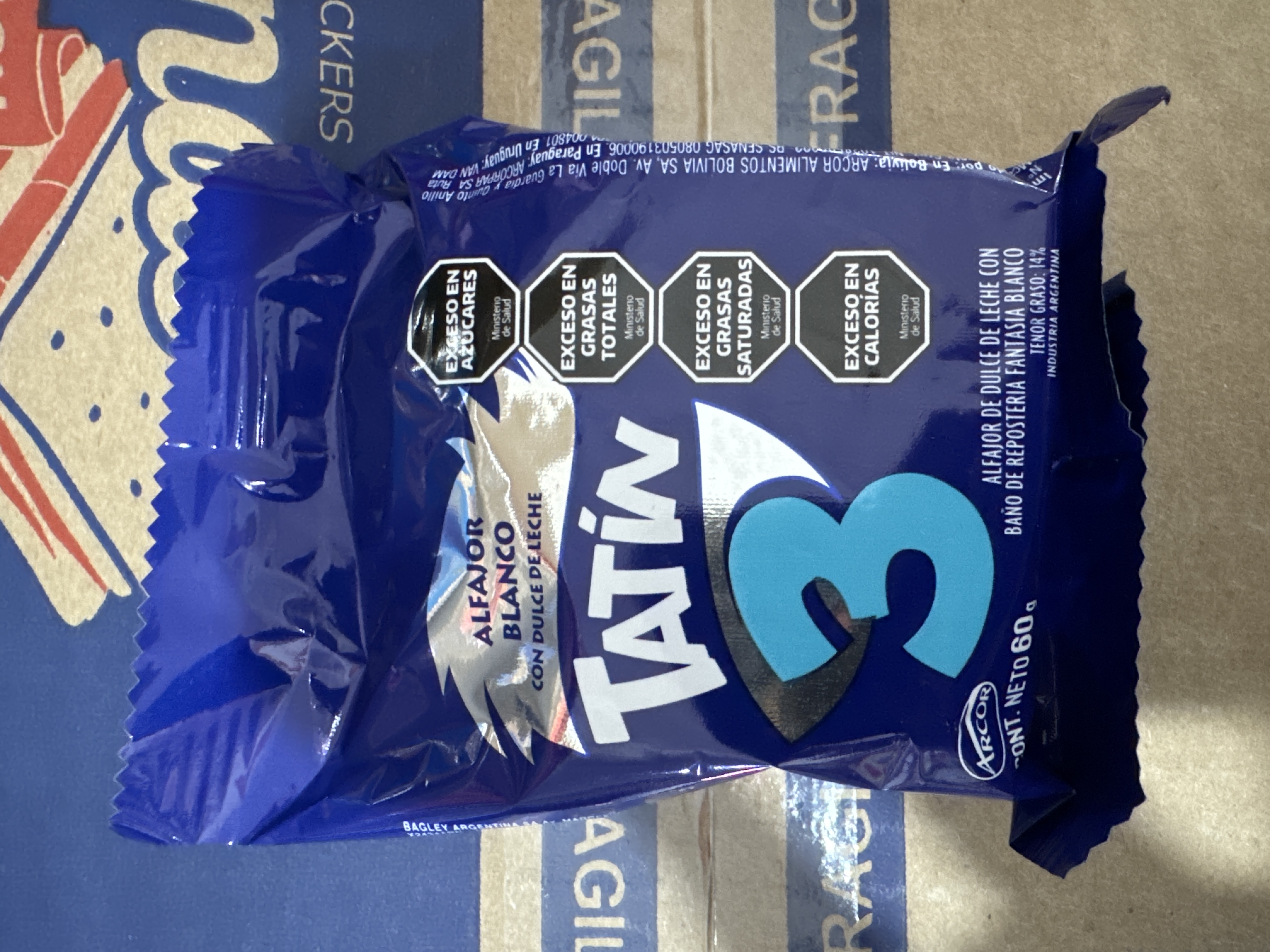 Alfajor Tatín 3 Blanco 60g