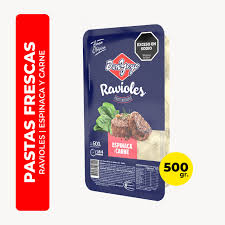 RAVIOLES ESPINACA CARNE DON YEYO 500GR