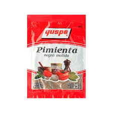 PIMIENTA NEGRA MOLIDA YUSPE 10 X 25 GS
