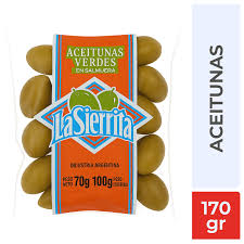 ACEITUNA VERDE LA SIERRITA SACHET X 170 GS