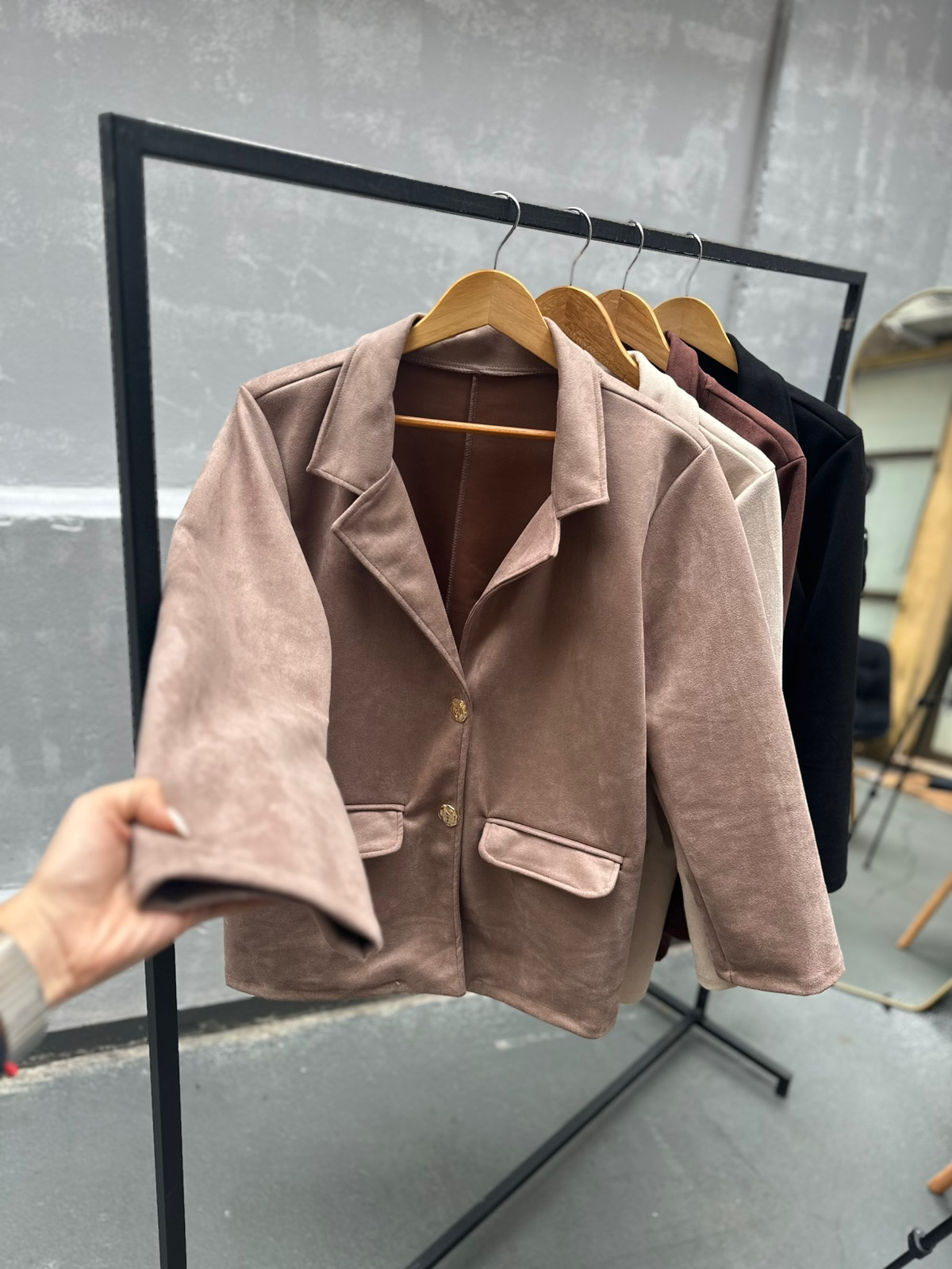 Blazer gamuzado