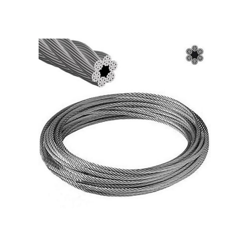 CABLE ACERO BOBINA GALV. 11mm  6 X 19 A.T