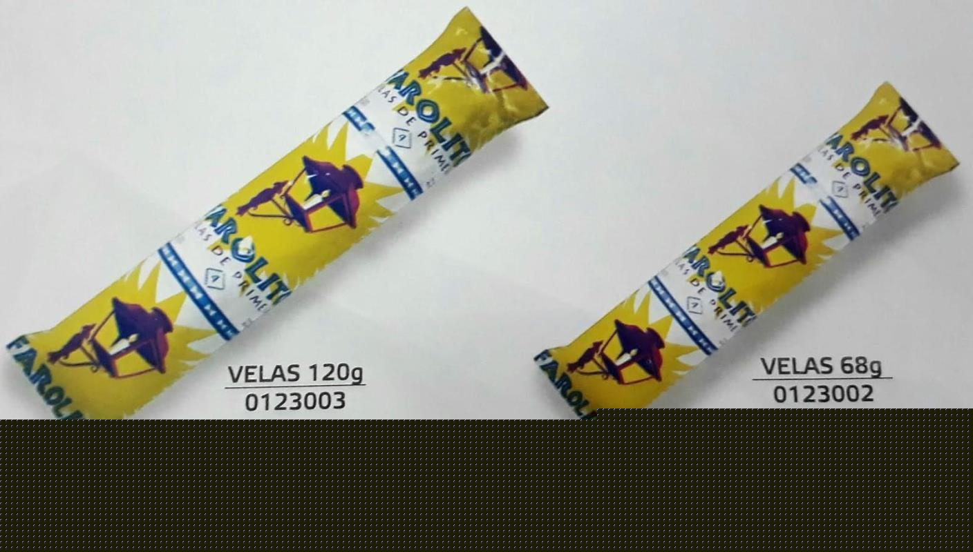 VELAS FAROLITO GRANDES X4