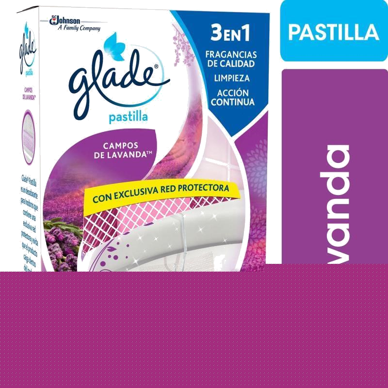 GLADE PASTILLAS INODORO CAMPOS DE LAVANDA X 25G
