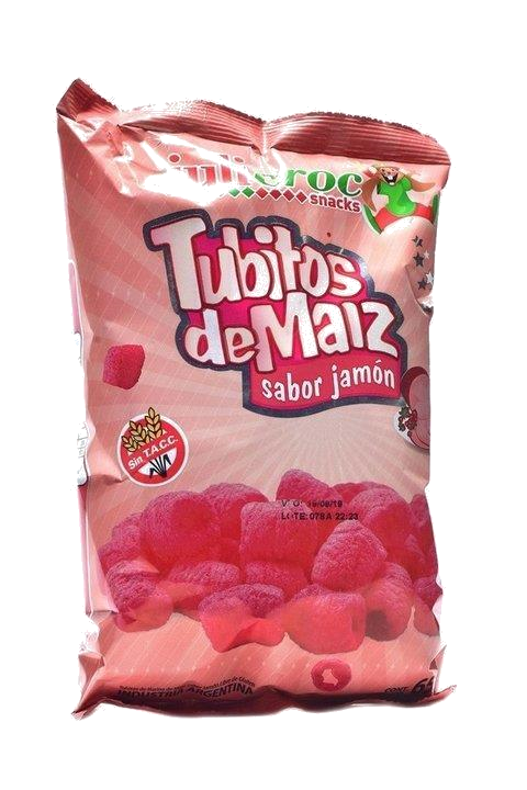 TUBITOS DE MAIZ JULICROC JAMON X 65 GR.