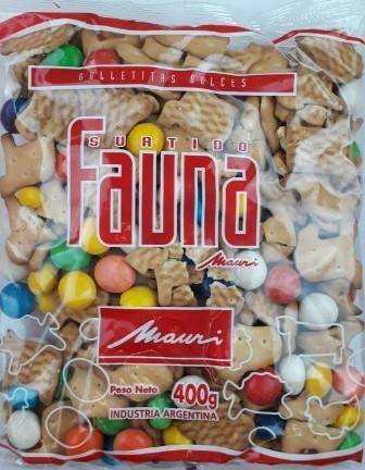 GALLETITAS SURTIDAS FAUNA X 400 G.