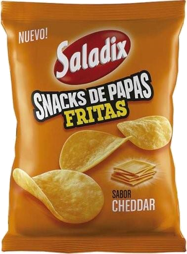 SALADIX SNACKS PAPAS CHEDDAR X36GRS