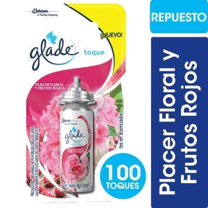 REP. GLADE TOQUE FLORAL Y FRUTOS ROJOS X 12ML