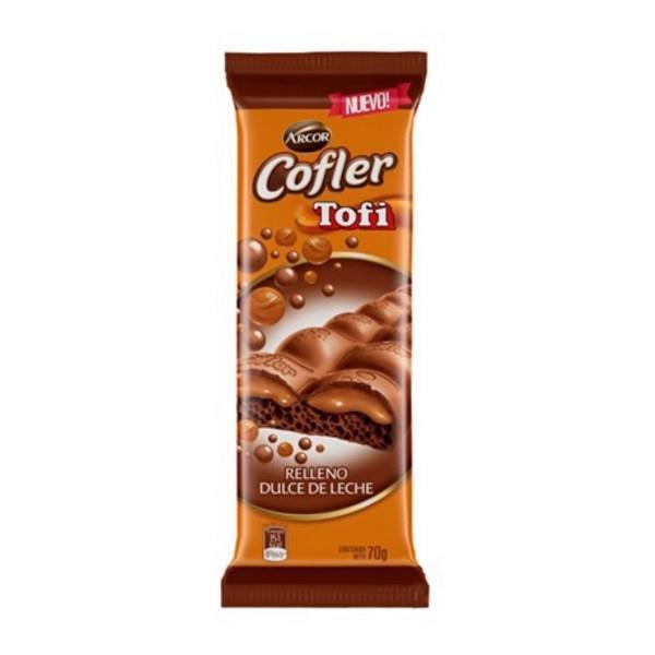 CHOCOLATE COFLER TOFI DULCE DE LECHE X 70 GR.