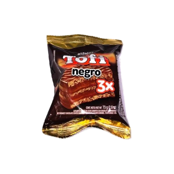 TOFI ALFAJOR TRIPLE CHOCOLATE ARCOR X73GRS
