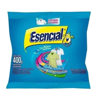 JABON E/POLVO ESENCIAL REGULAR 400 GR