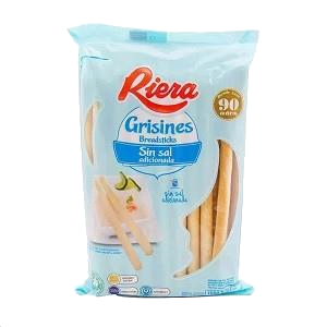 GRISINES CLAS. SIN SAL RIERA X 160G.