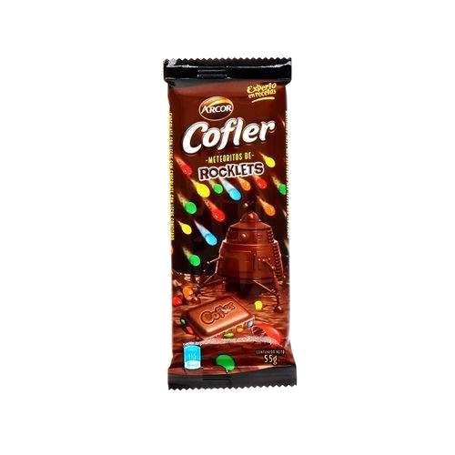 ARCOR COFLER METEORITOS DE ROCKLETS CHOCOLATE X 55G 
