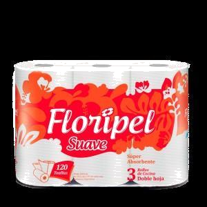 ROLLO DE COCINA FLORIPEL BLANCO D/H X 3 U