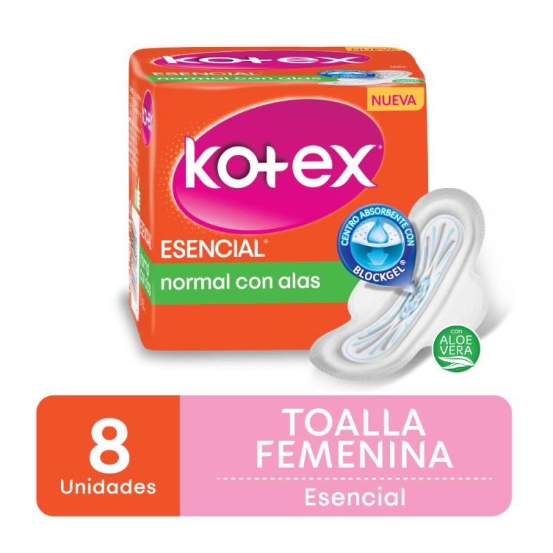 TOALLITAS  FEMENINAS KOTEX X 8