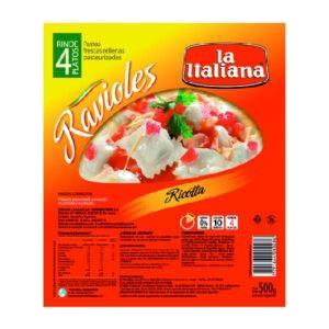 LA ITALIANA RAVIOLES RICOTTA X500GRS