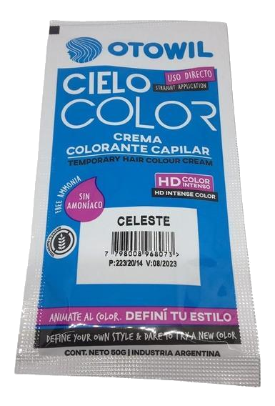 COLORANTE CAPILAR OTOWIL CELESTE X 50GR