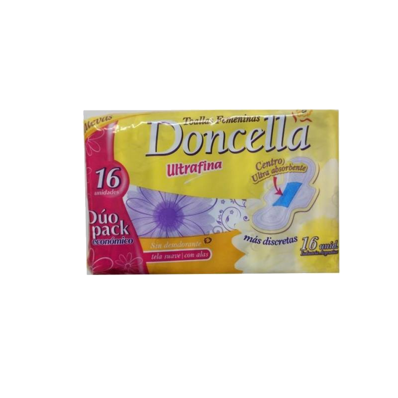 TOALL. DONCELLA ULTRAFINA SIN DESOD. X 8UN