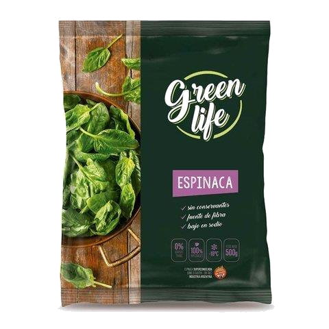 ESPINACA GREEN LIFE X 500G.