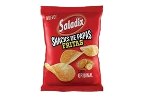 SNACKS DE PAPAS FRITAS SALADIX ORIGINAL X 58GR