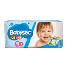 PAÑALES BABYSEC ULTRA SEC "XG"  52UD.