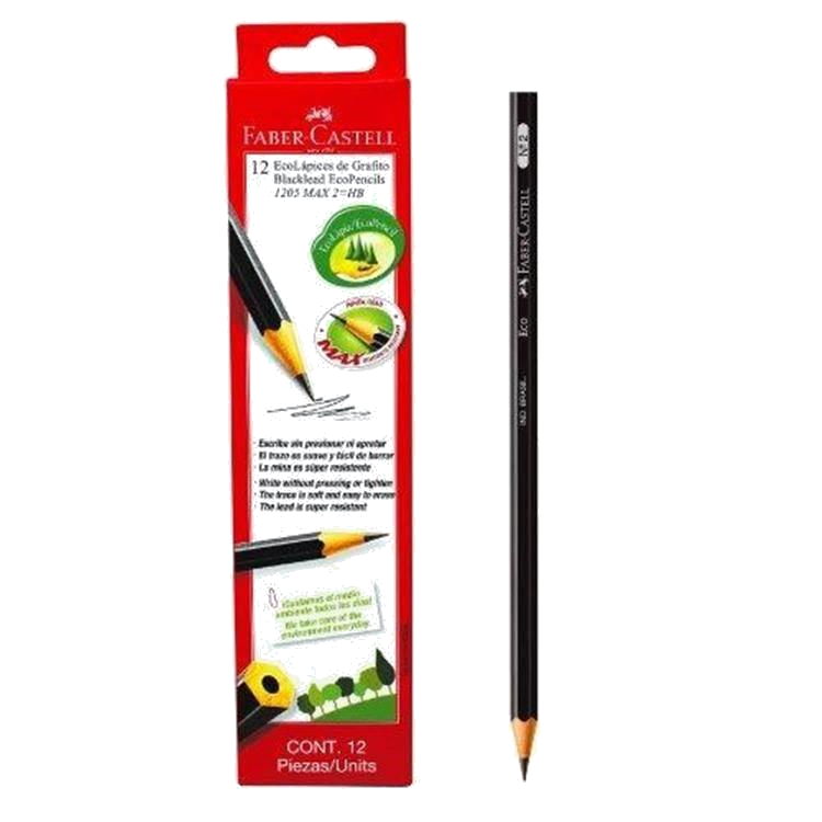 LAPICES GRAFITO EXAGONAL FABER CASTELL 1205 Nº2