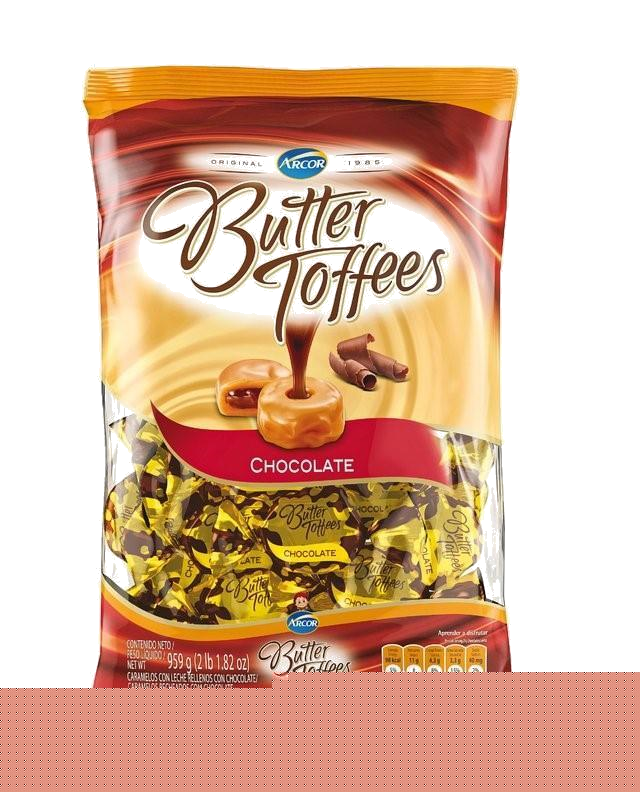 ARCOR BUTTER TOFFES CARAMELO CHOCOLATE X 822G