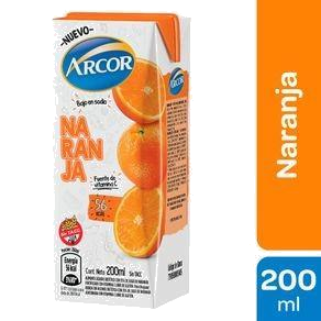 J/ ARCOR NARANJA X200 ML. (24) TETRA