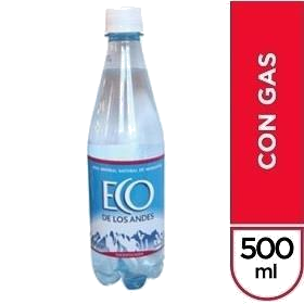 AGUA ECO DE LOS ANDES C/GAS X500 ML. (12)