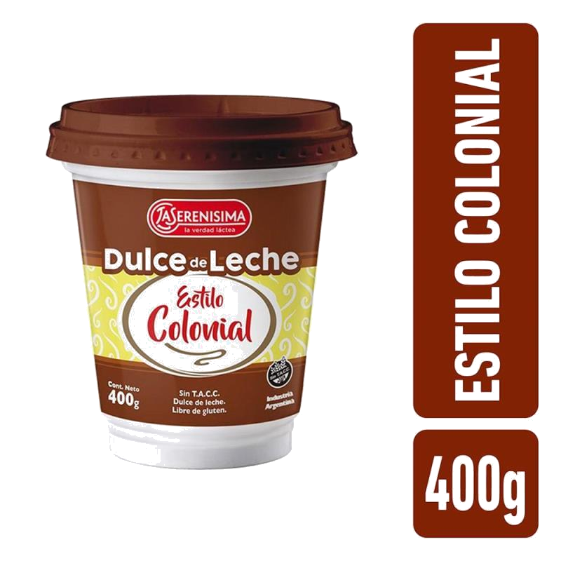DULCE DE LECHE LASERINISIMA EST. COLONIA FUENTE CALCIO X400GR