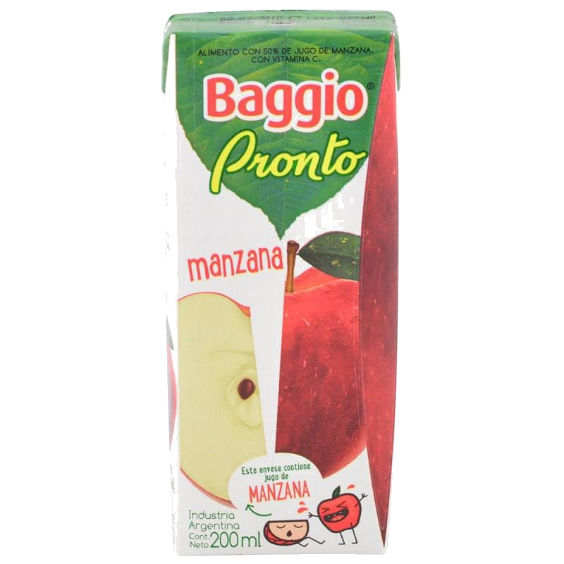 JUGO BAGGIO PRONTO MANZANA X 200ML